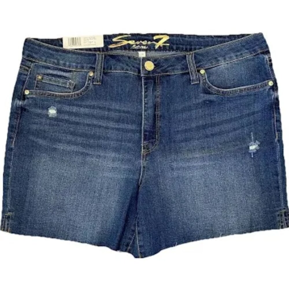 Seven7 Denim Weekend Jean Shorts | Dark Wash